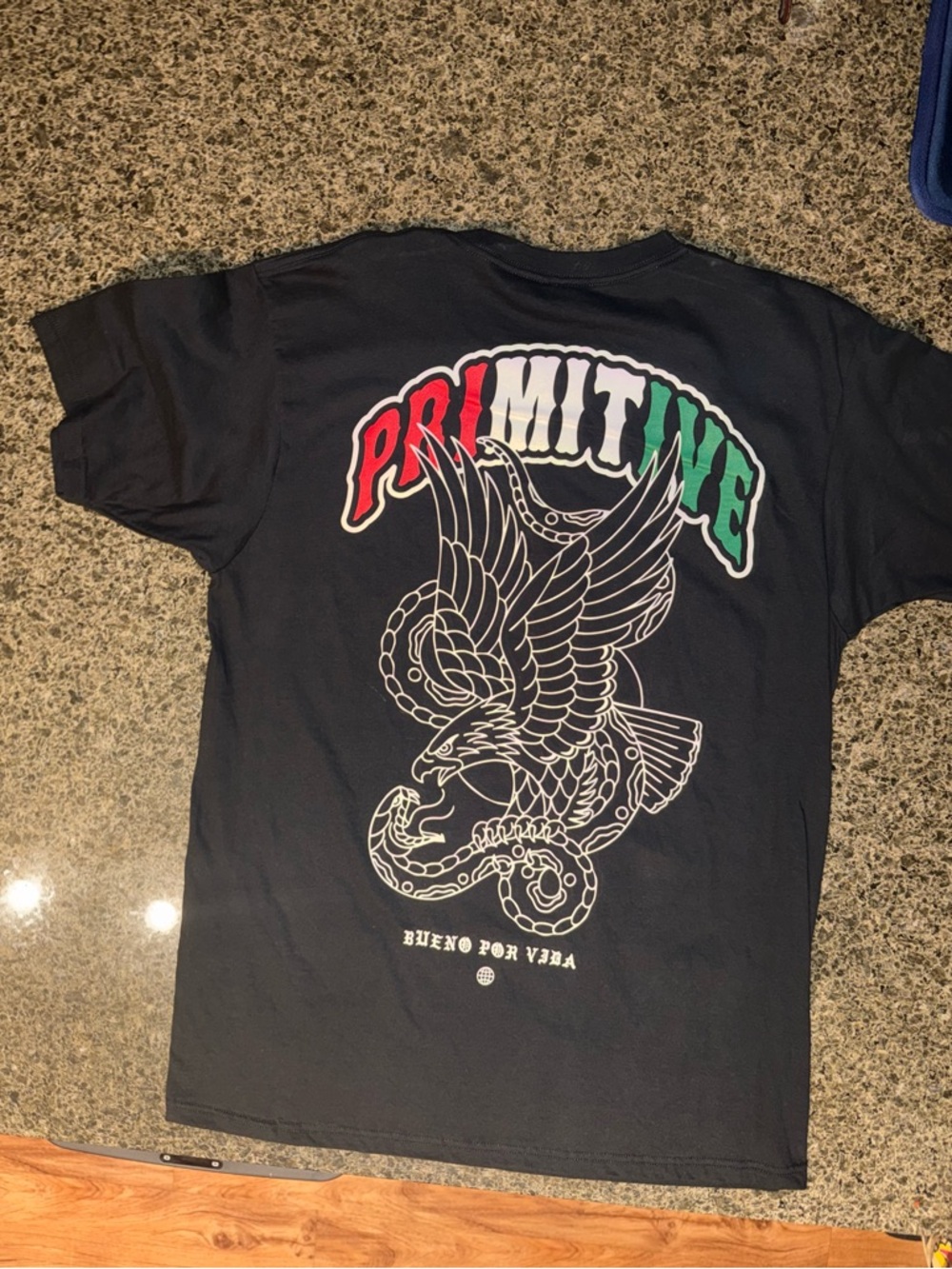 New Primitive Skate Short-Sleeve Tee with Red, White & Green Logo